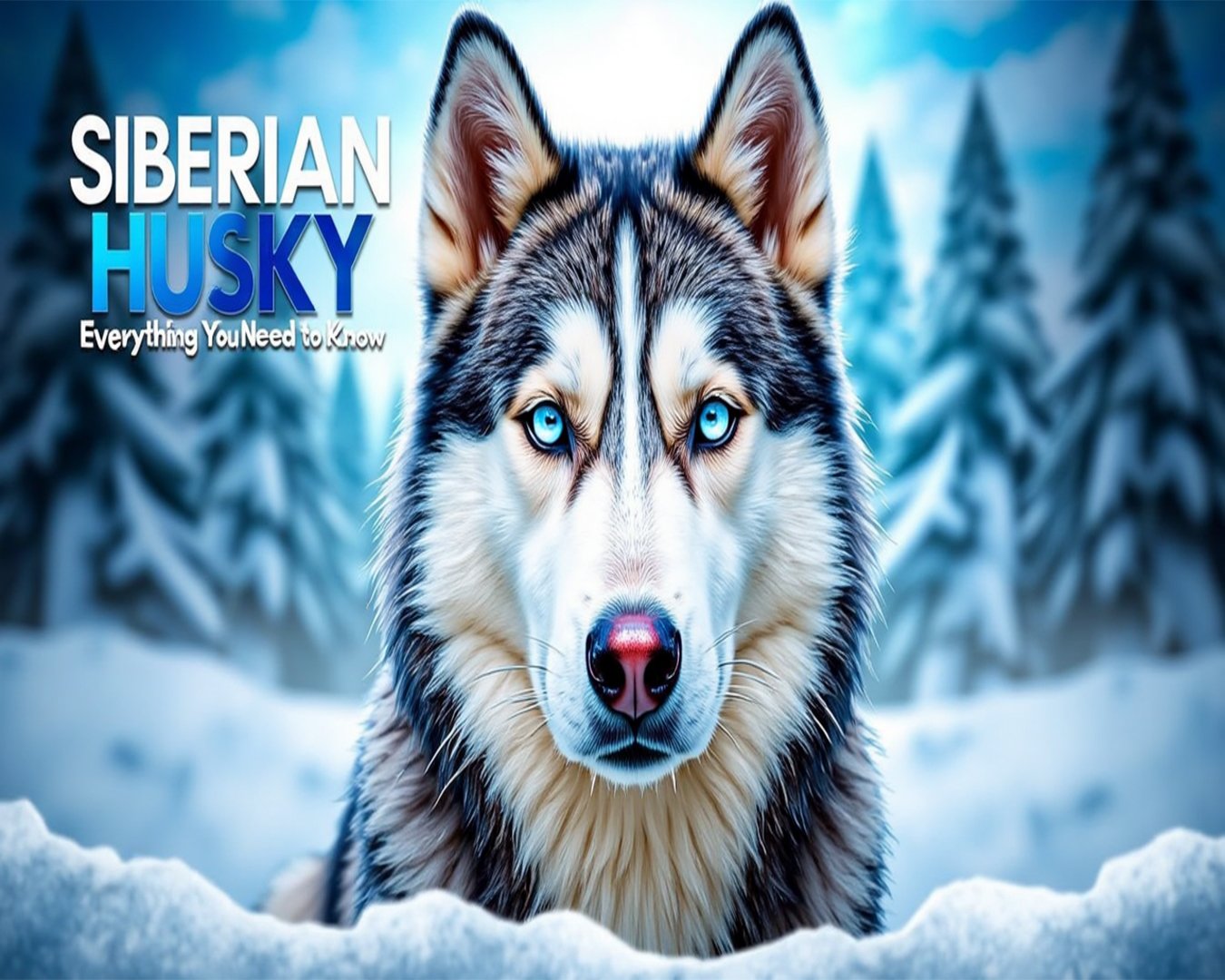 The Siberian Husky dog