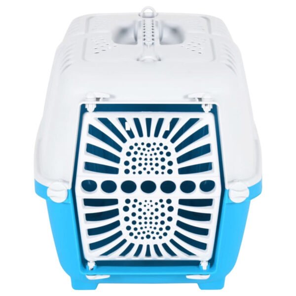 Pet Carrier White and Blue 48x31.5x33cm Polypropylene